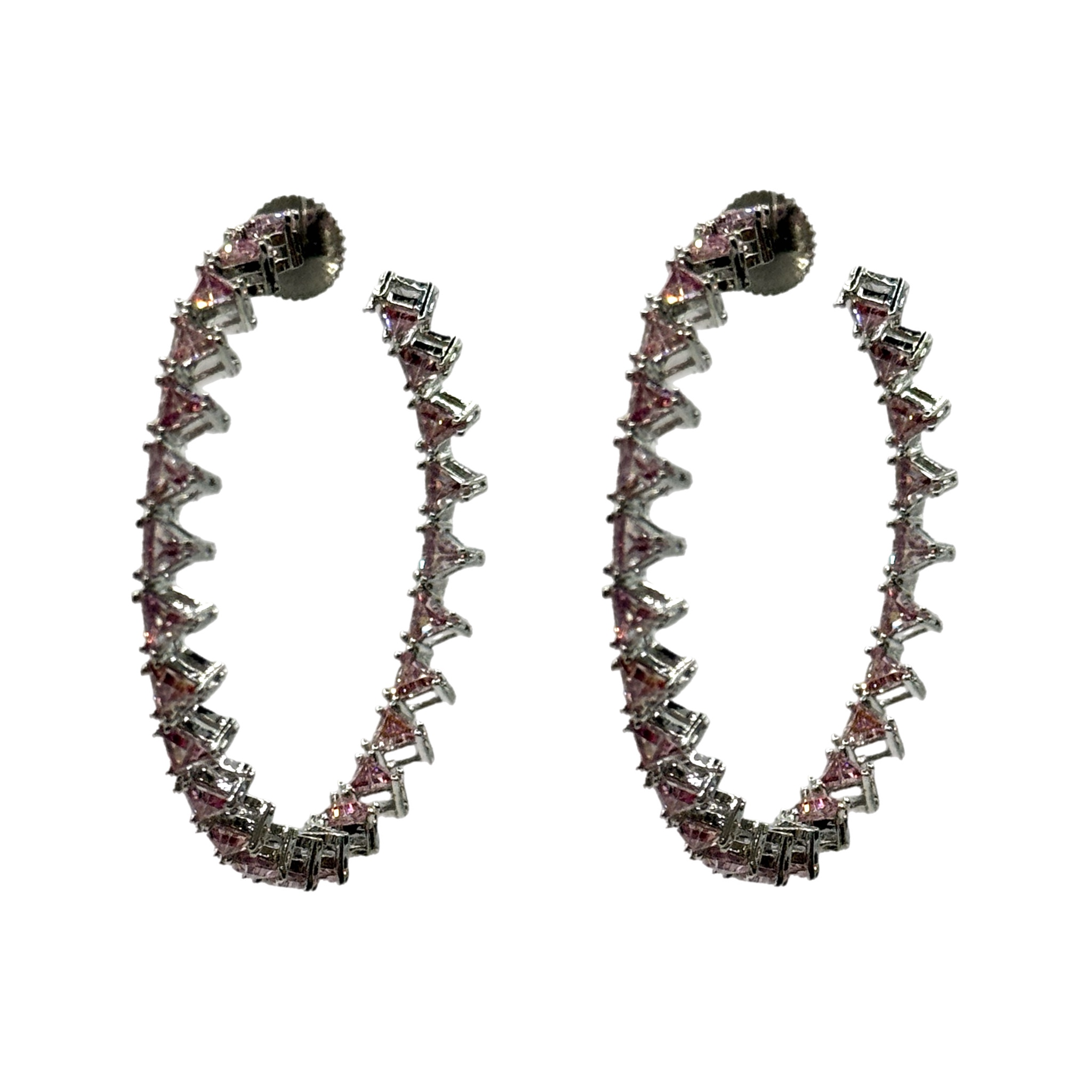 Серьги Swarovski Monaco Blanc выполнены из серебра и инкрустированы розовыми кристаллами Swarovski.